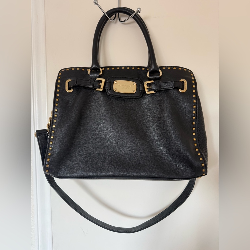 Michael Kors Metallic Gold Leather Handbag